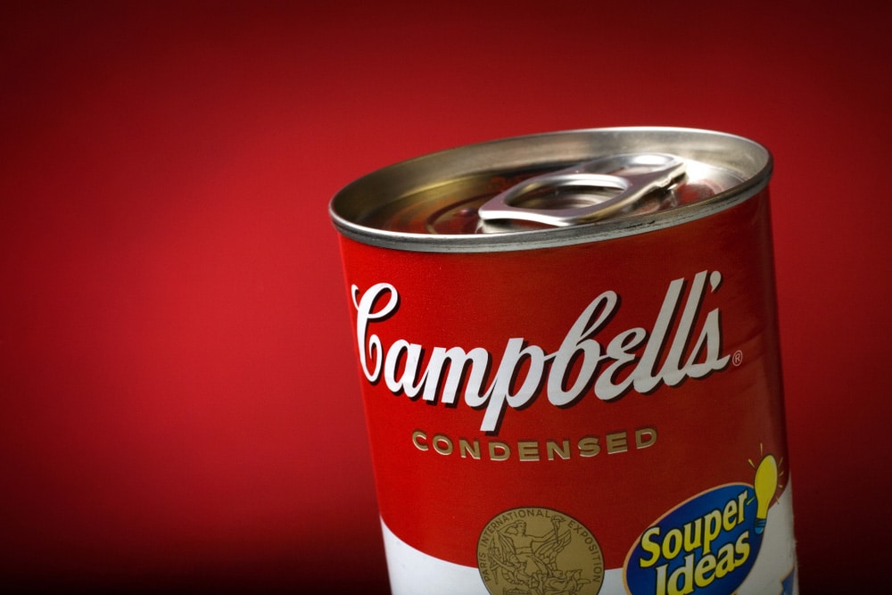 Close-Up of a Sealed Campbell's Soup Can
