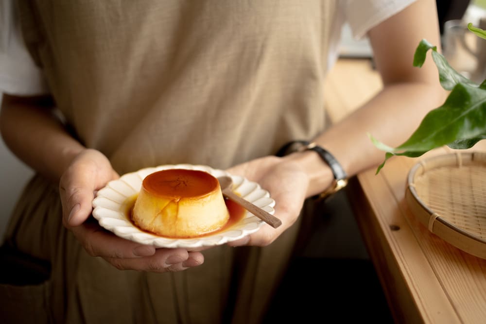 A delicious handmade caramel flan