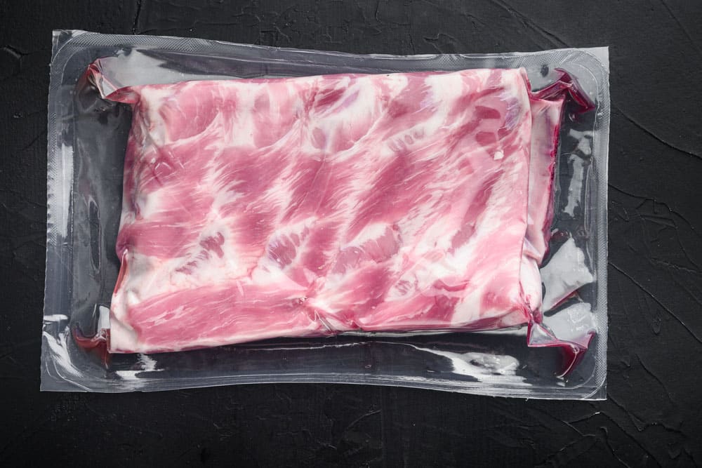 Fresh Pork rib in plastic pack set