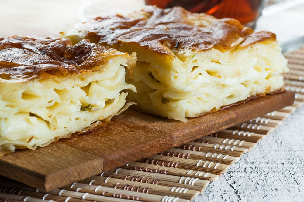 Turkish su boregi, burek or borek