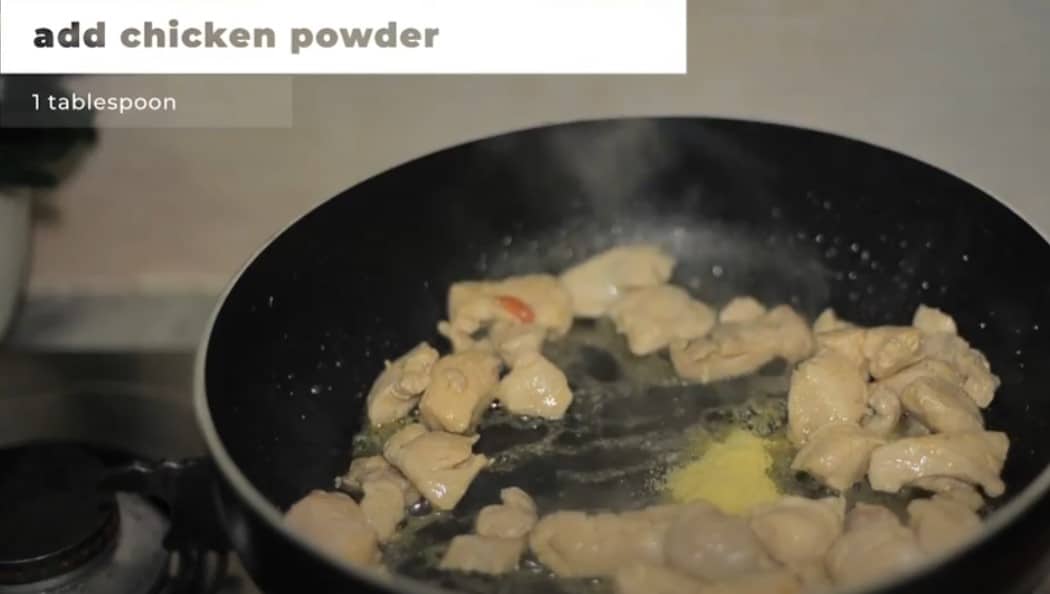 add powder soup