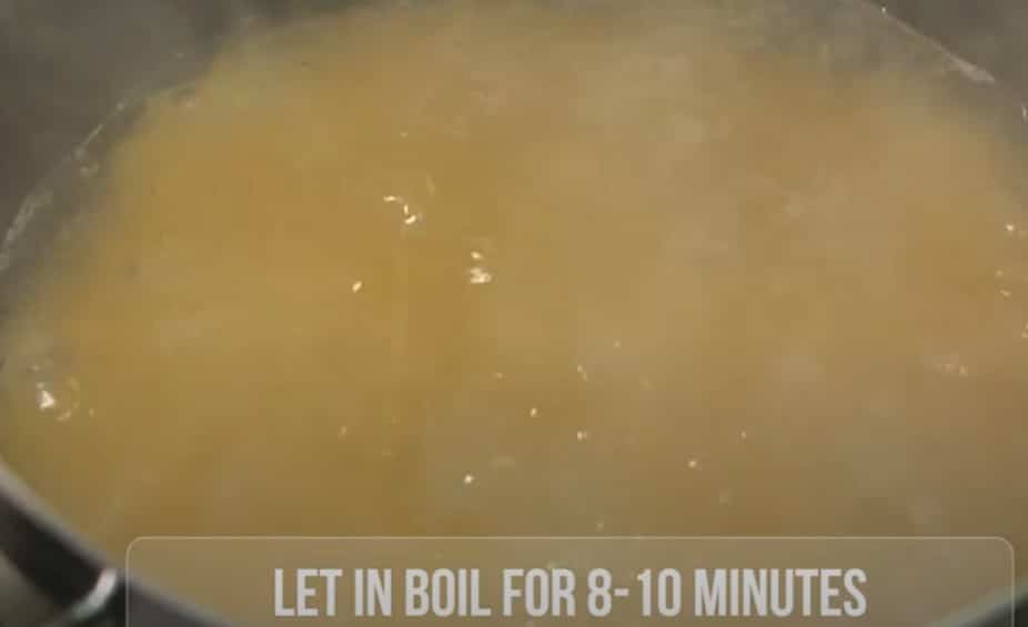 let spaghetti boil