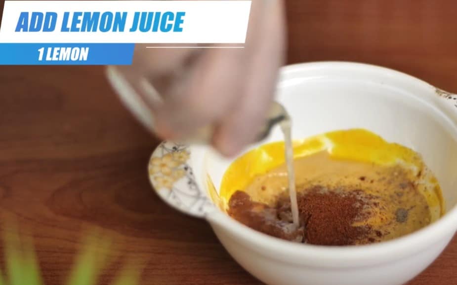 add lemon juice to sauce