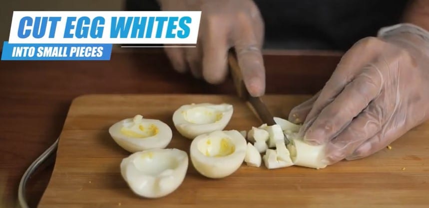 cut egg whites