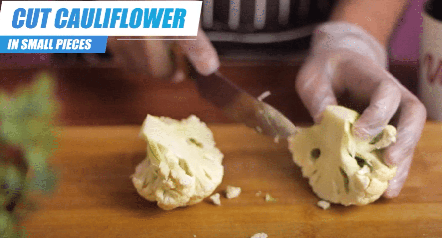 cut and boil cauliflower