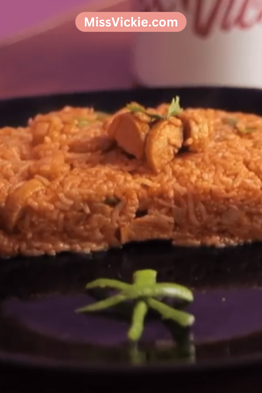 red rice with sausages recipe