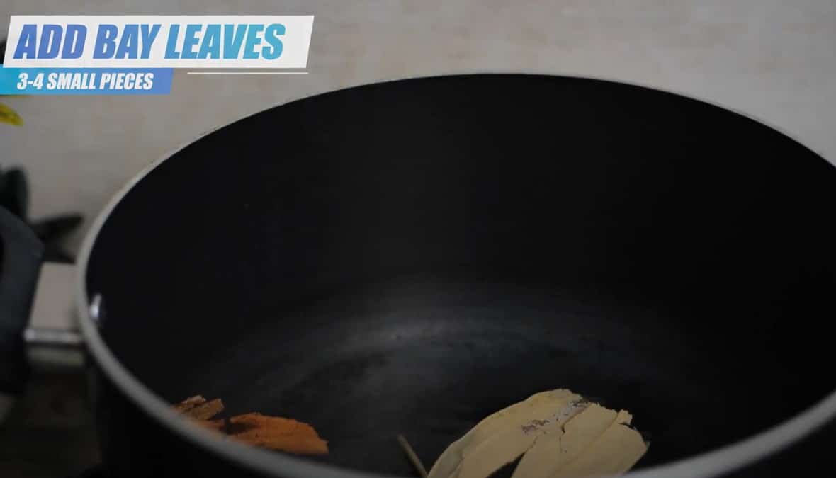 add leaves in water