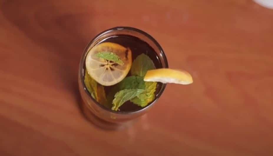 lemon mint iced tea
