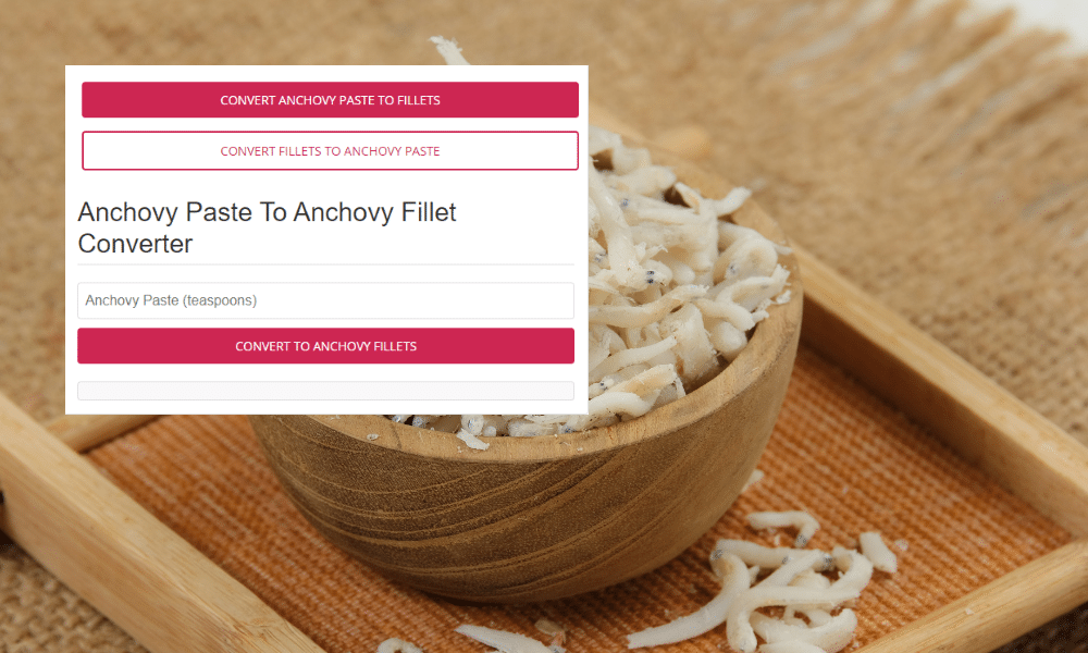 anchovy paste and anchovy fillet converter