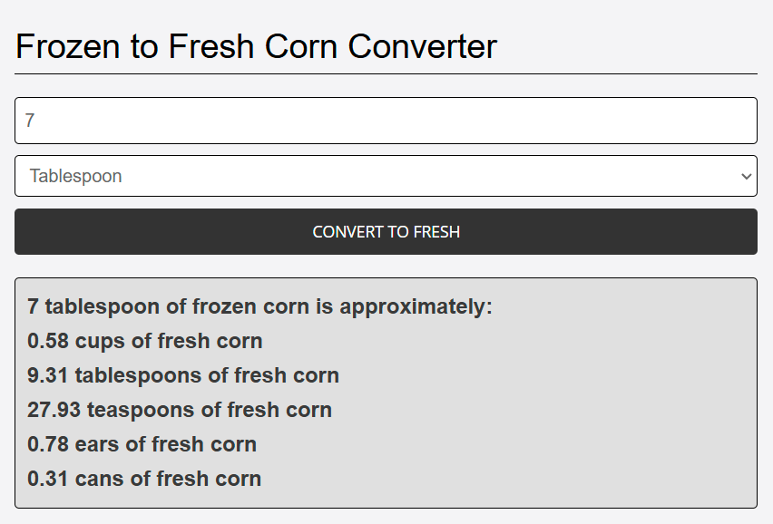 converted corn