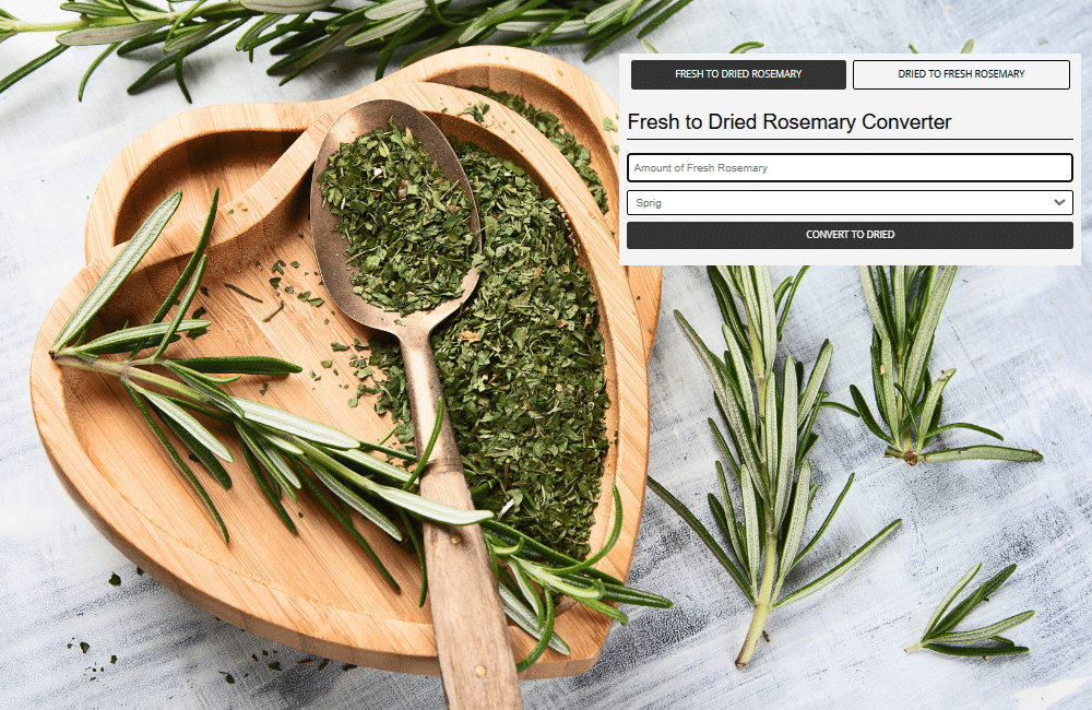 Fresh and Dried Rosemary Converter