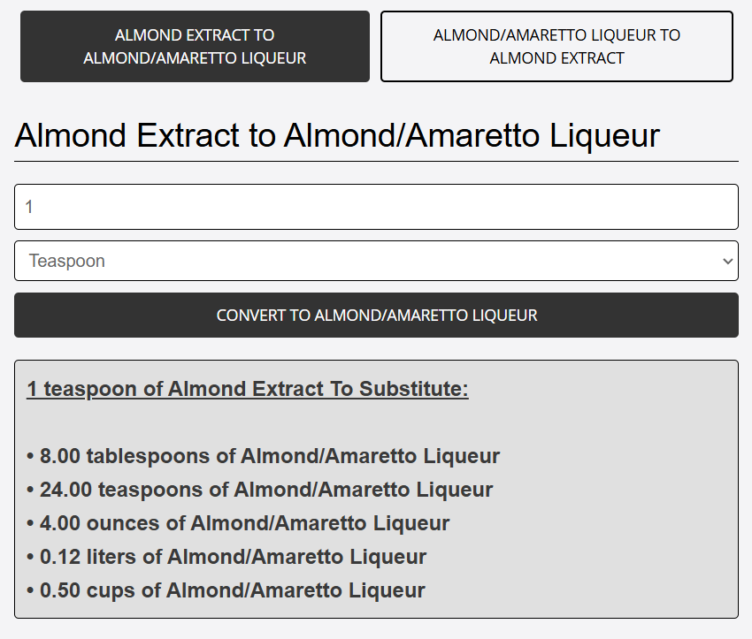 converted almond extract