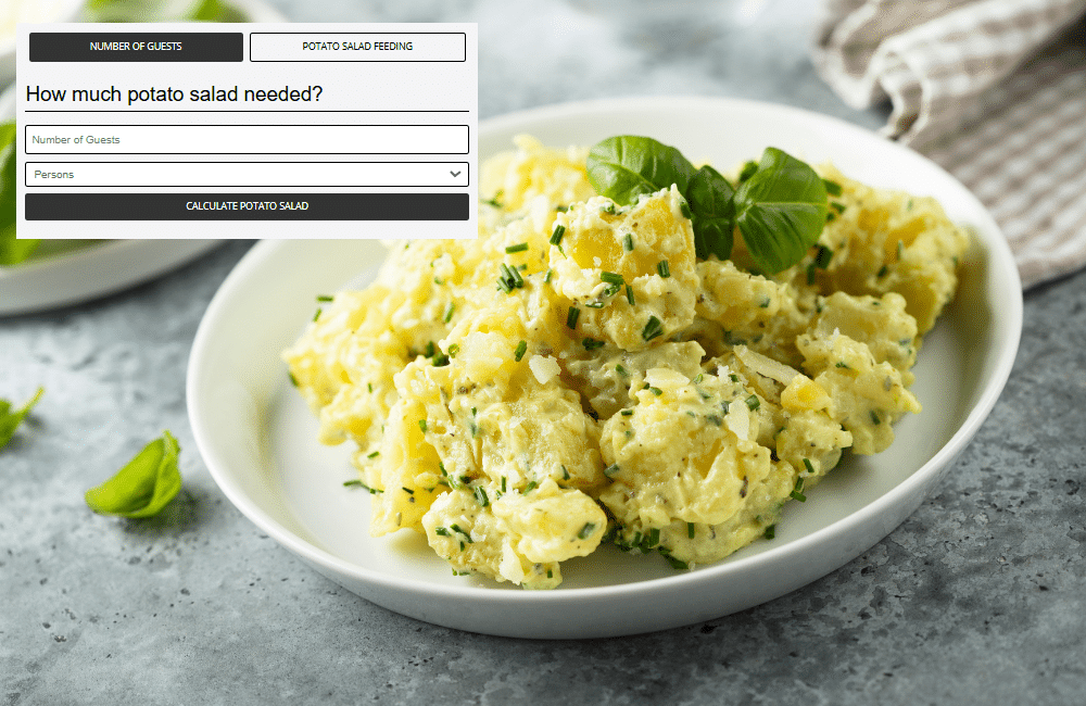 Potato Salad Per Person and Portion Calculator