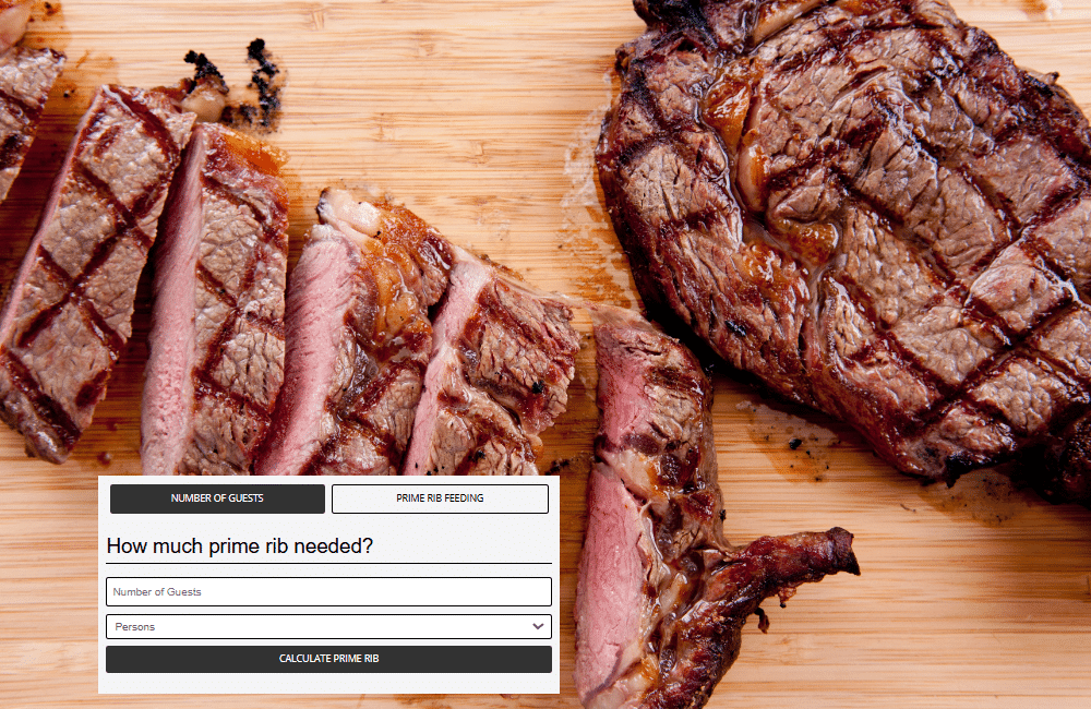 Prime Rib Per Person and Portion Calculator