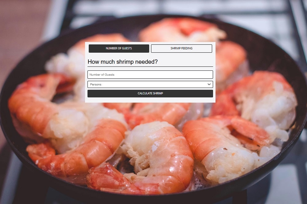 Shrimp Per Person and Portion Calculator