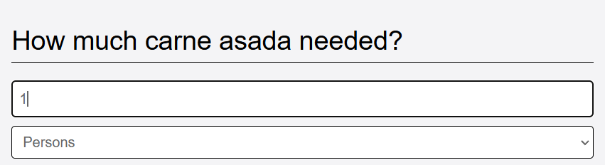 add amount of people eating carne asada