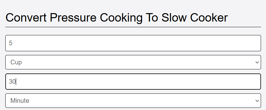 add details of pressure cooking recipe to convert to slow cooker