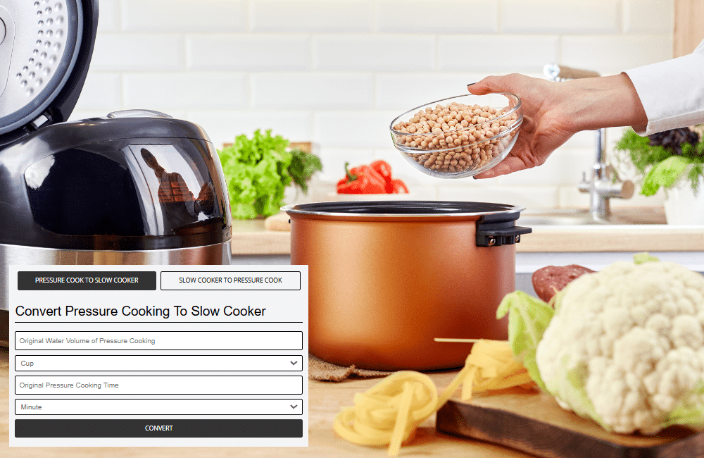 Pressure Cooking and Slow Cooker Converter