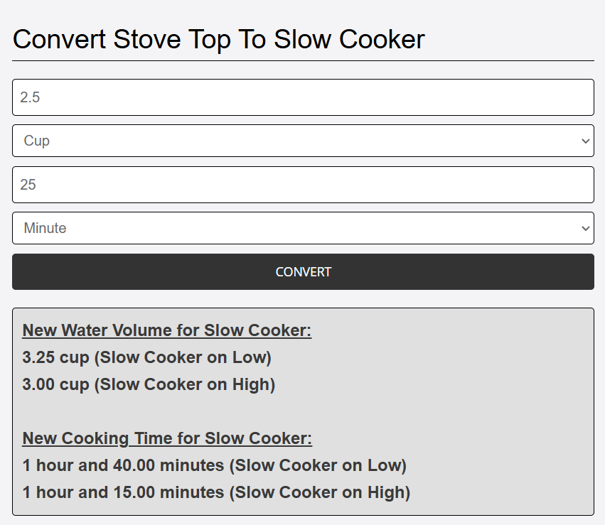 stove top to slow cooker converted