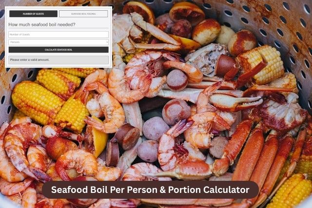 Seafood Boil Per Person and Portion Calculator