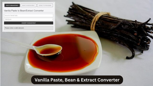 Vanilla Paste, Bean and Extract Converter
