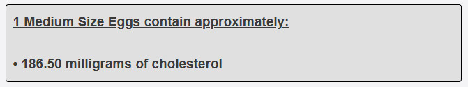 1 Medium Size Eggs contain approximately