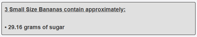 3 Small Size Bananas contain approximately