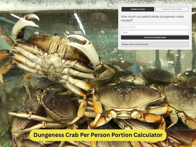 Dungeness Crab Per Person Portion Calculator
