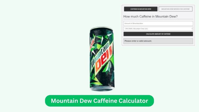 Mountain Dew Caffeine Calculator