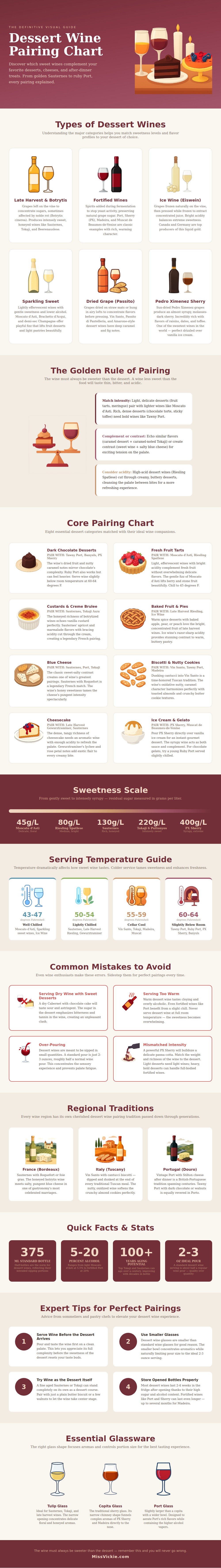 Dessert Wine Pairing Chart