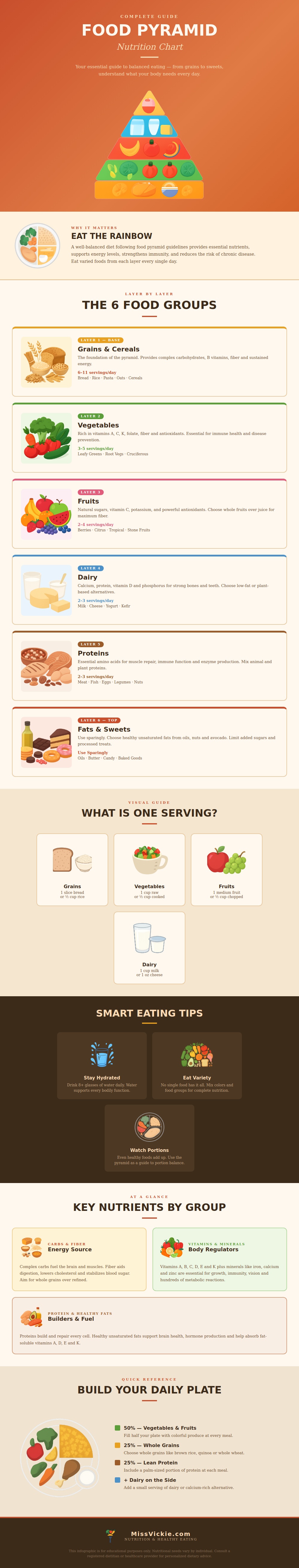 Food Pyramid Nutrition Chart