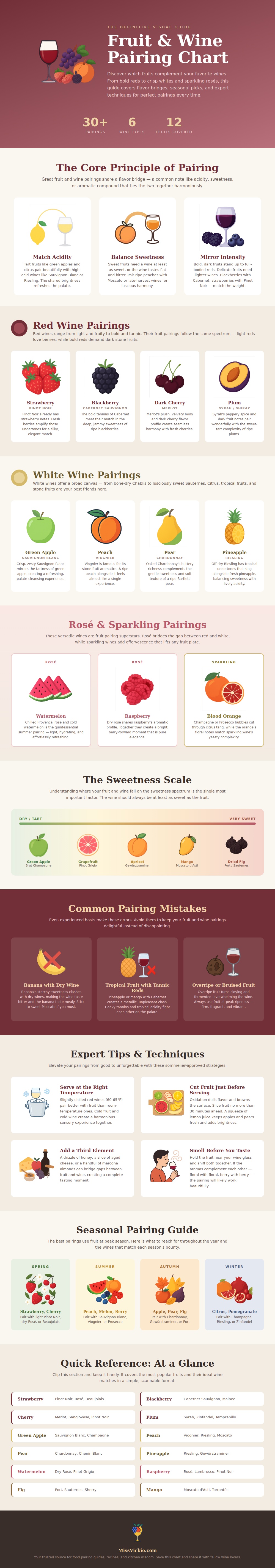 Fruit And Wine Pairing Chart