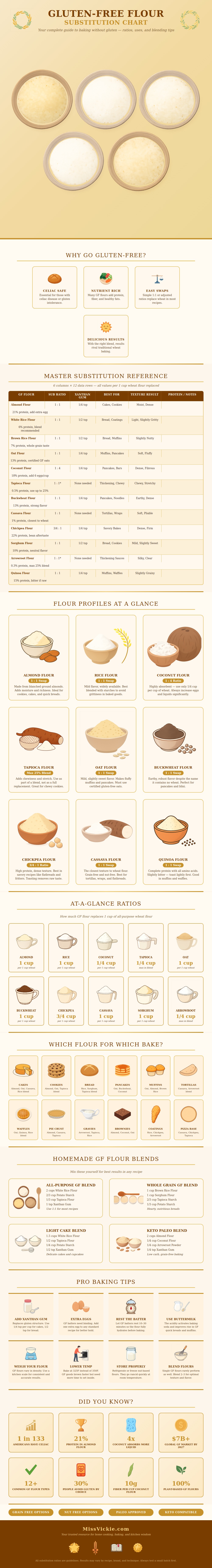 Gluten Free Flour Substitution Chart