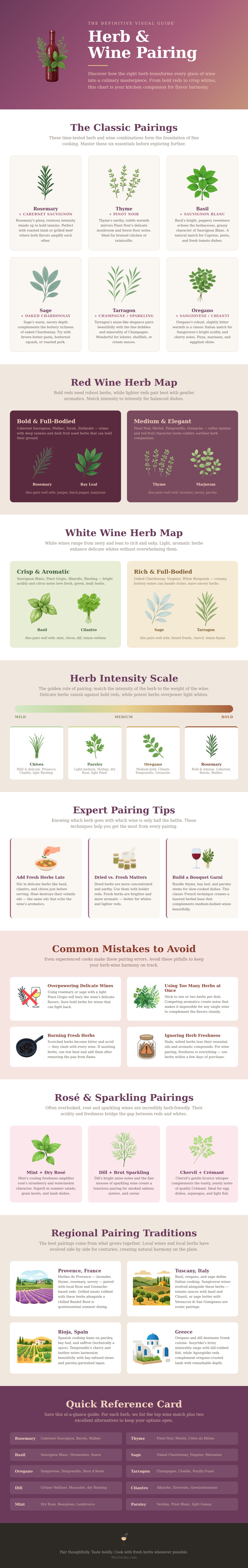 Herb And Wine Pairing Chart