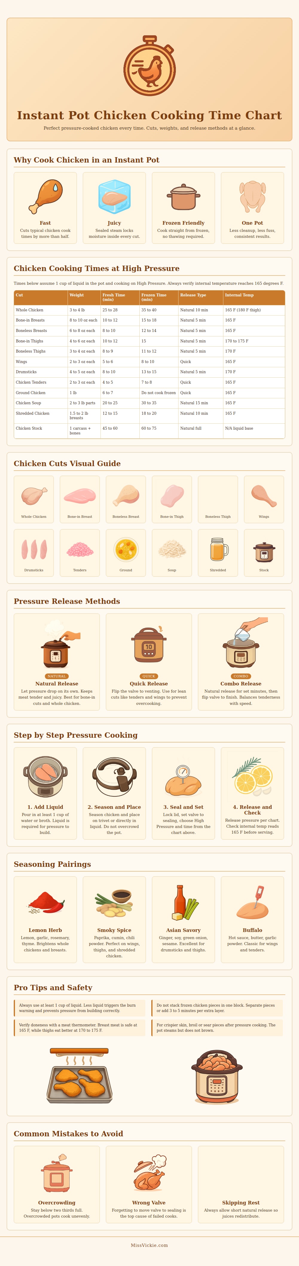 Instant Pot Chicken Cooking Time Chart