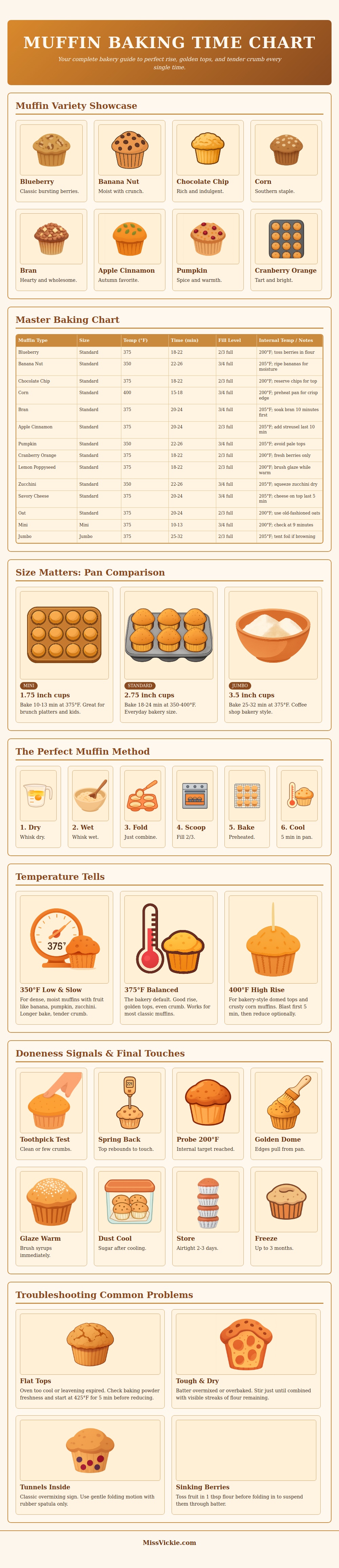 Muffin Baking Time Chart