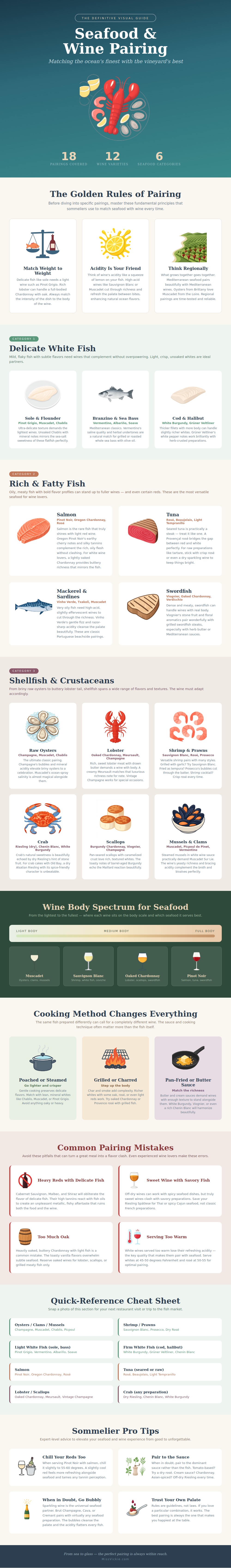 Seafood Wine Pairing Chart