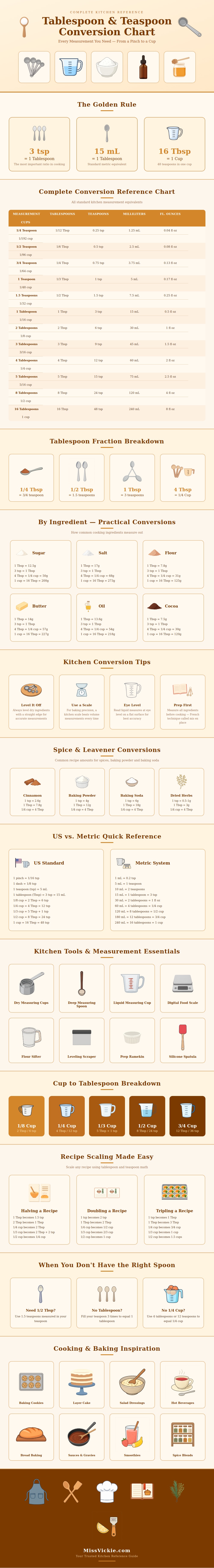 Tablespoon To Teaspoon Conversion Chart
