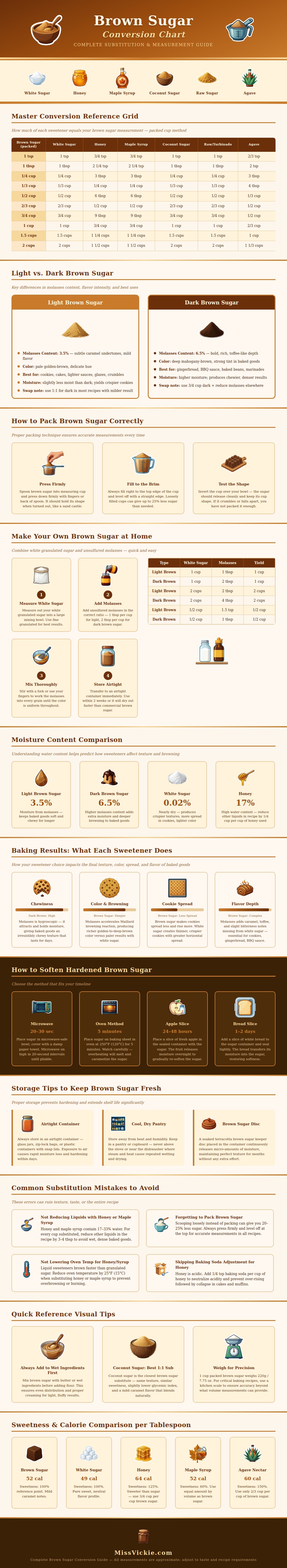 Brown Sugar Conversion Chart
