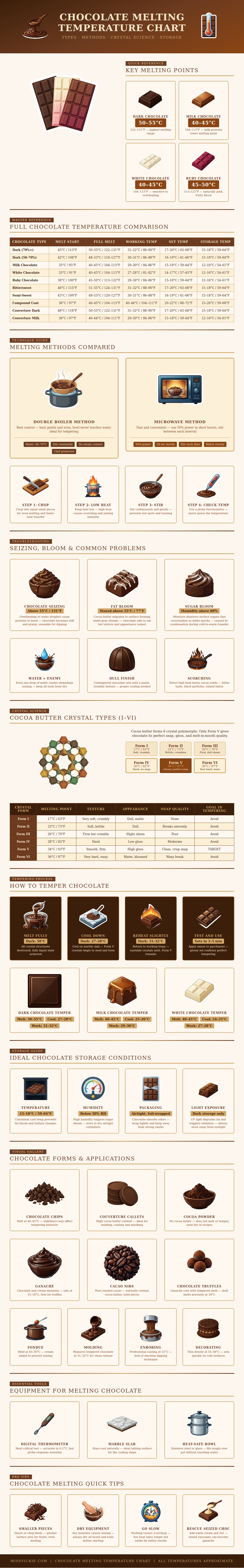 Chocolate Melting Temperature Chart