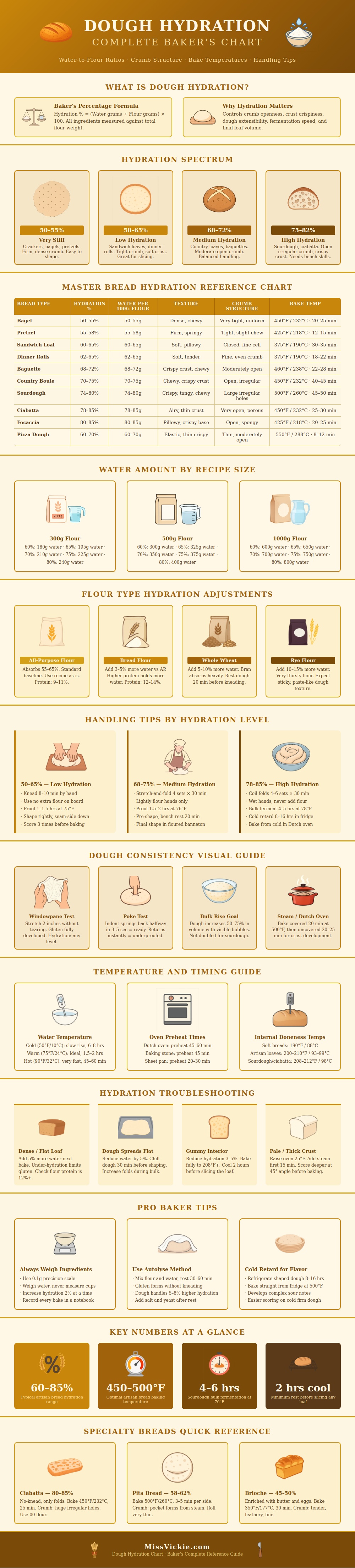 Dough Hydration Chart