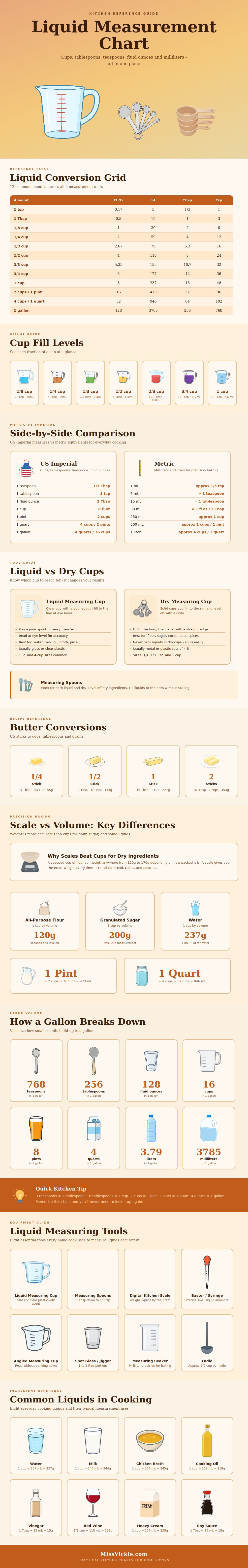 Liquid Measurement Chart