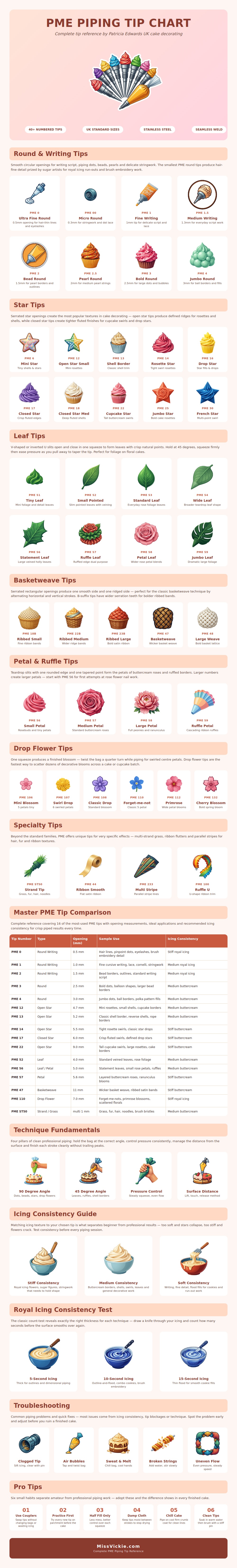 Pme Piping Tip Chart