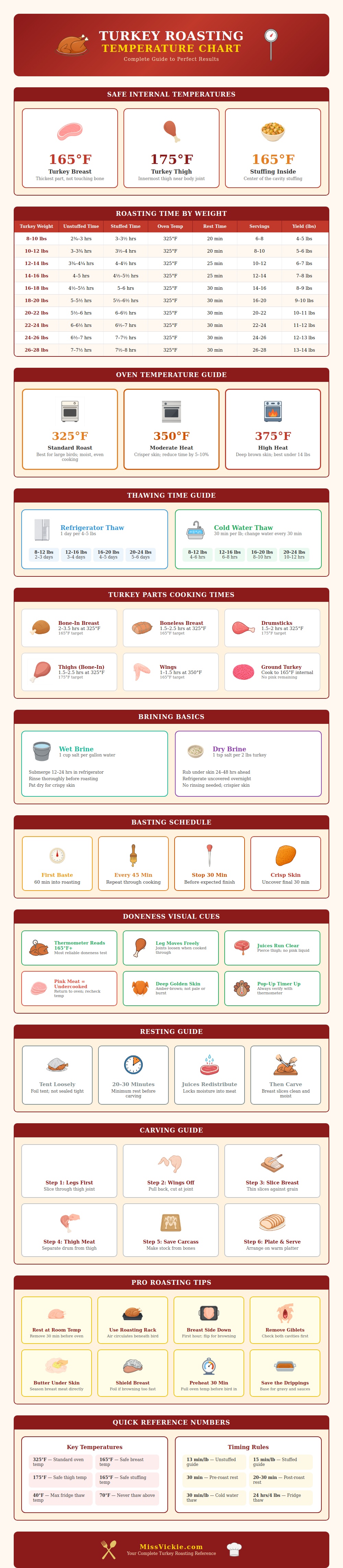 Turkey Roasting Temperature Chart