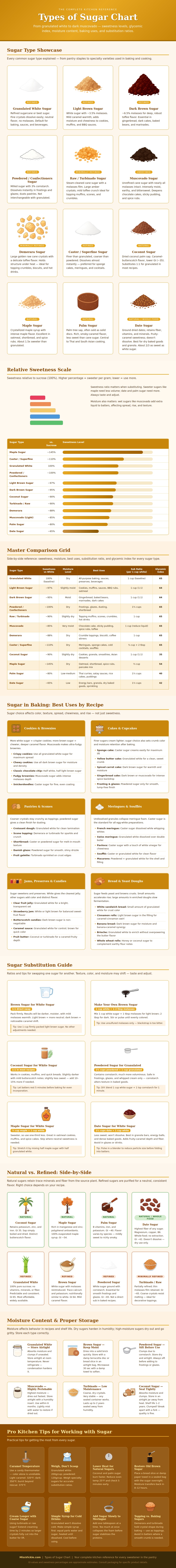 Types Of Sugar Chart