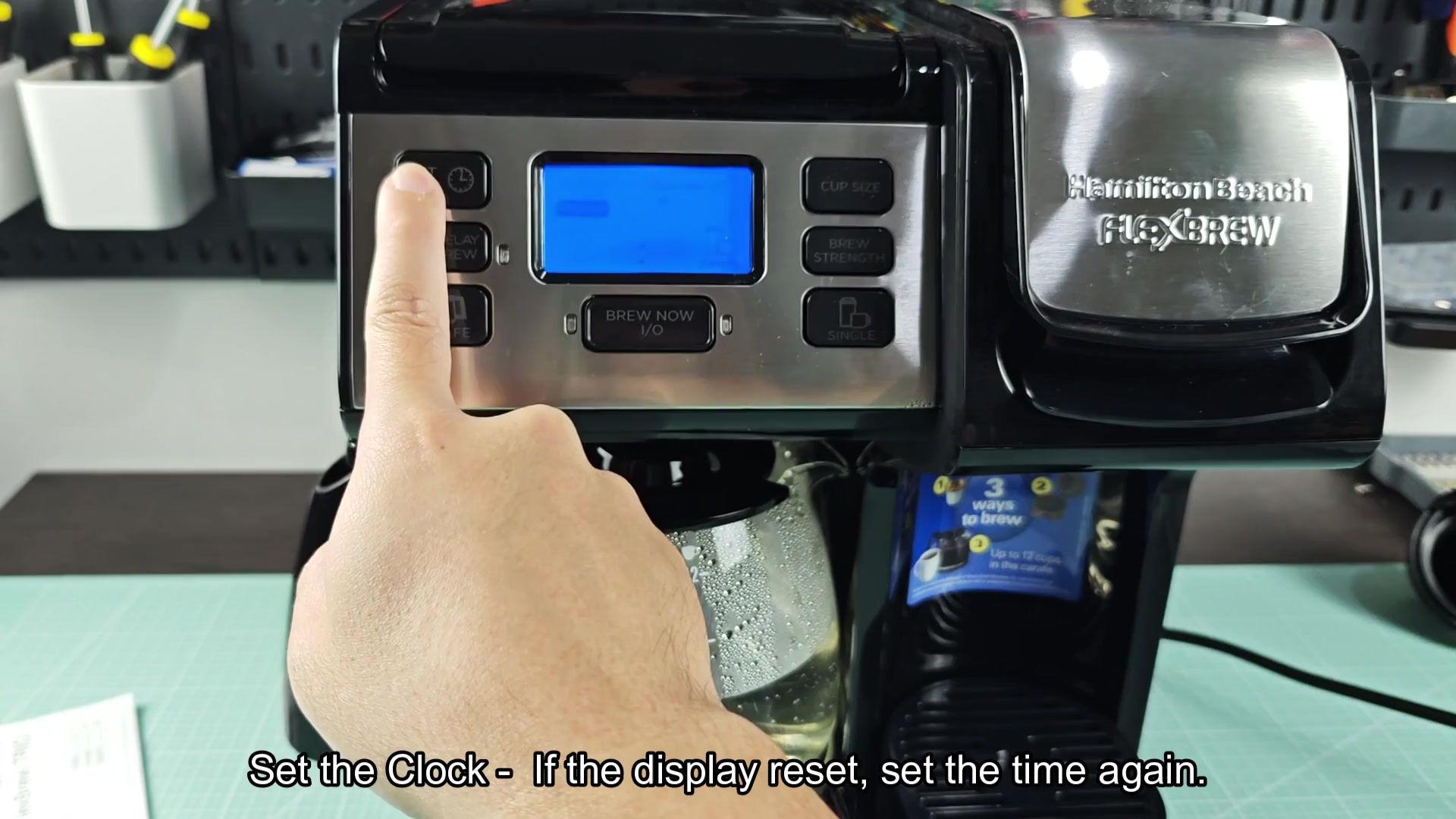 Adjust time using clock buttons Adjust time using clock buttons