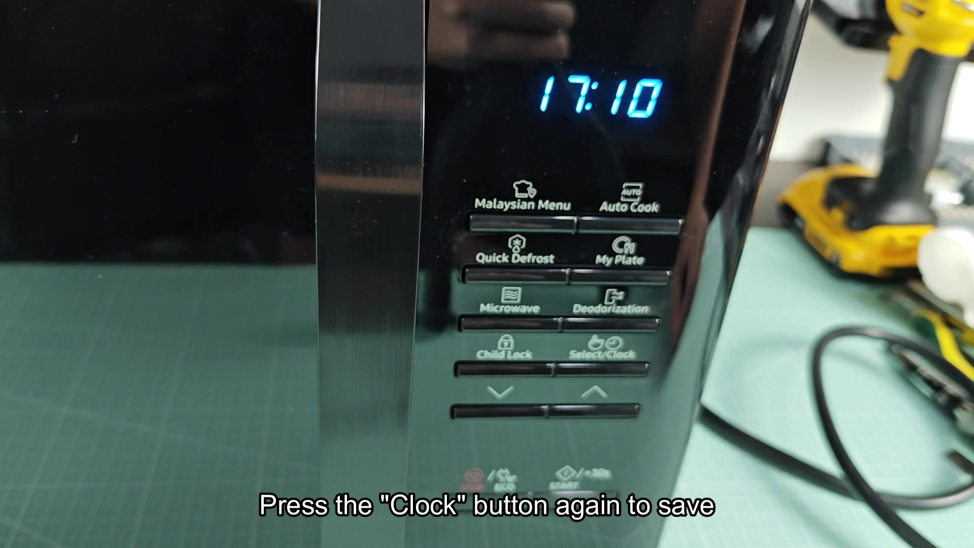 Adjusting time with up arrow button Adjusting time with up arrow button