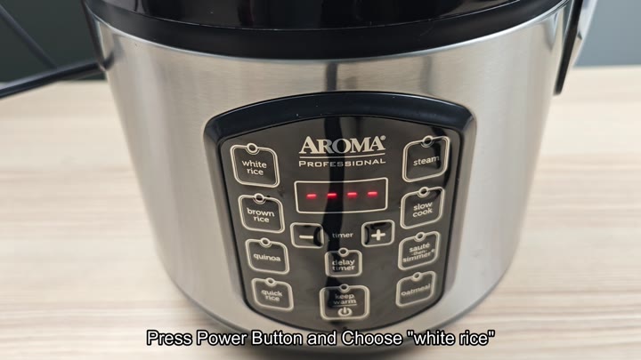 AROMA cooker ready to start cooking AROMA cooker ready to start cooking