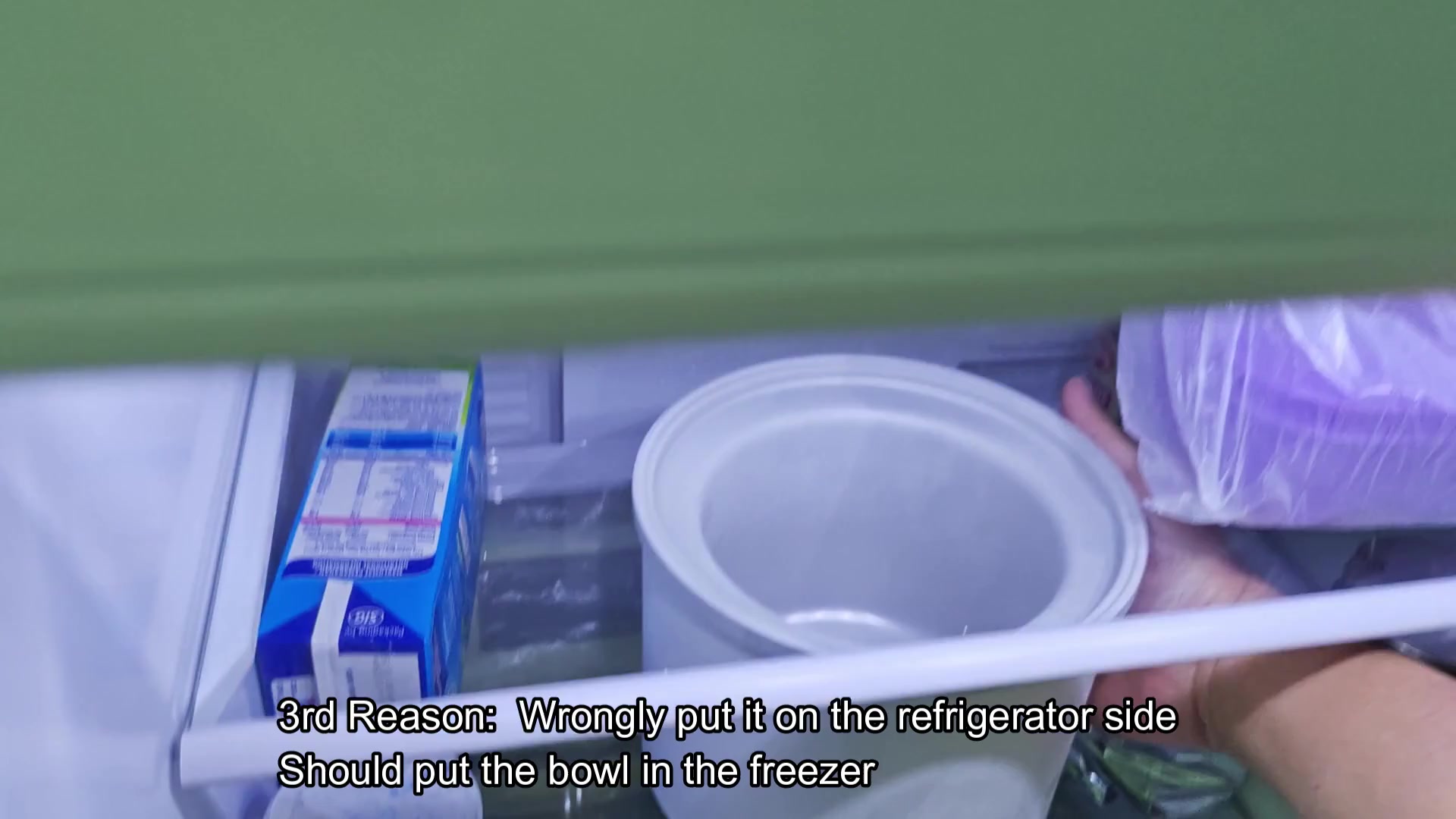 Barcode on bowl stored in fridge Barcode on bowl stored in fridge
