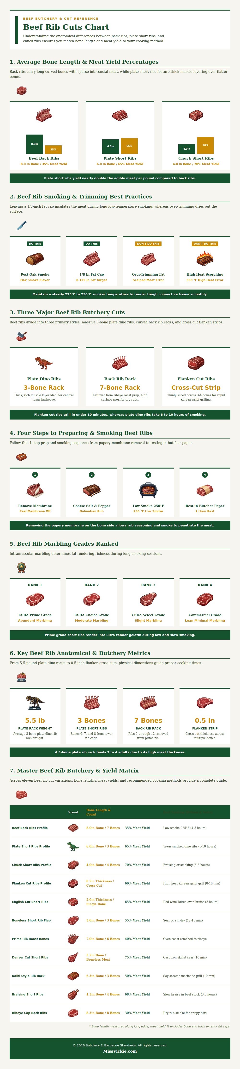 Beef Rib Cuts Chart